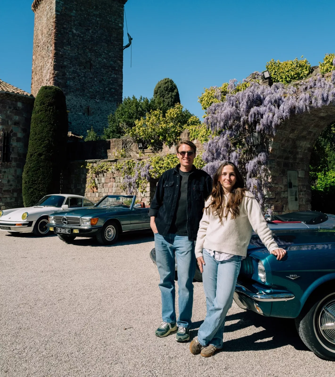 The Sunset Ride team and their classic cars