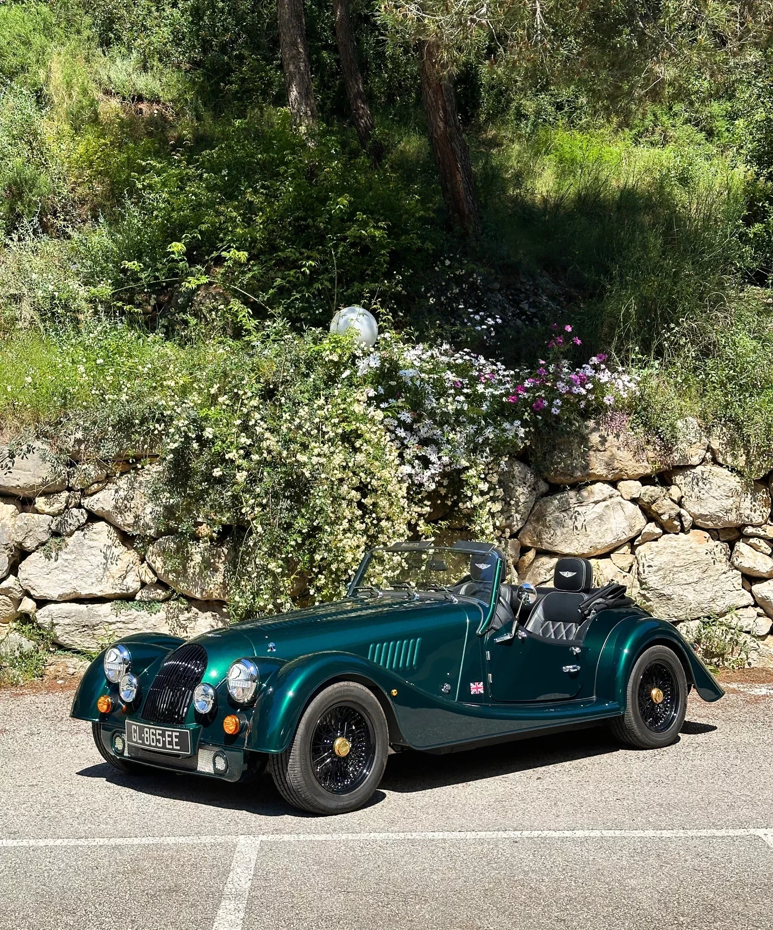 Morgan Plus Four classic British sports car rental French Riviera.