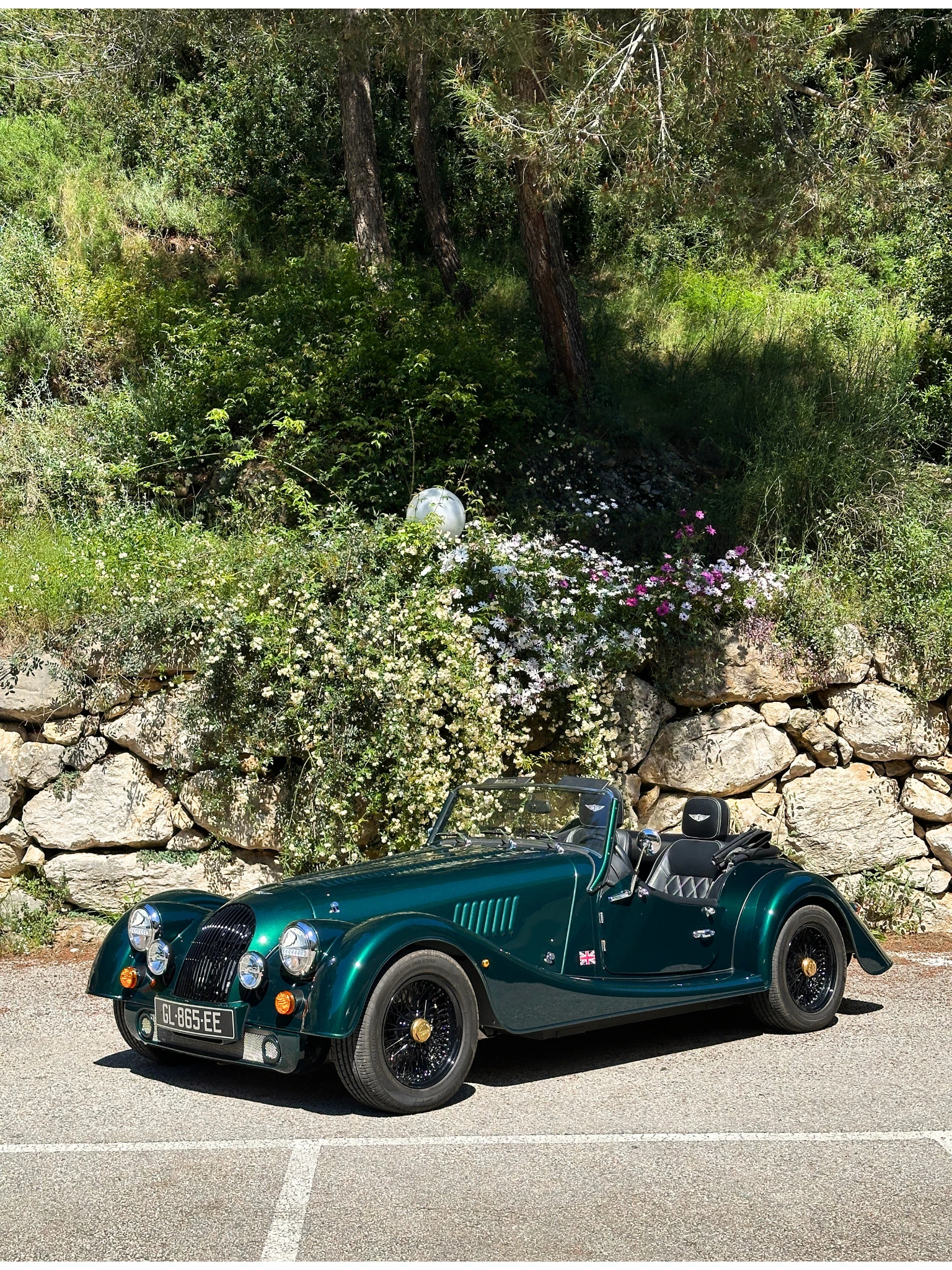 Morgan Plus Four classic British sports car rental French Riviera.