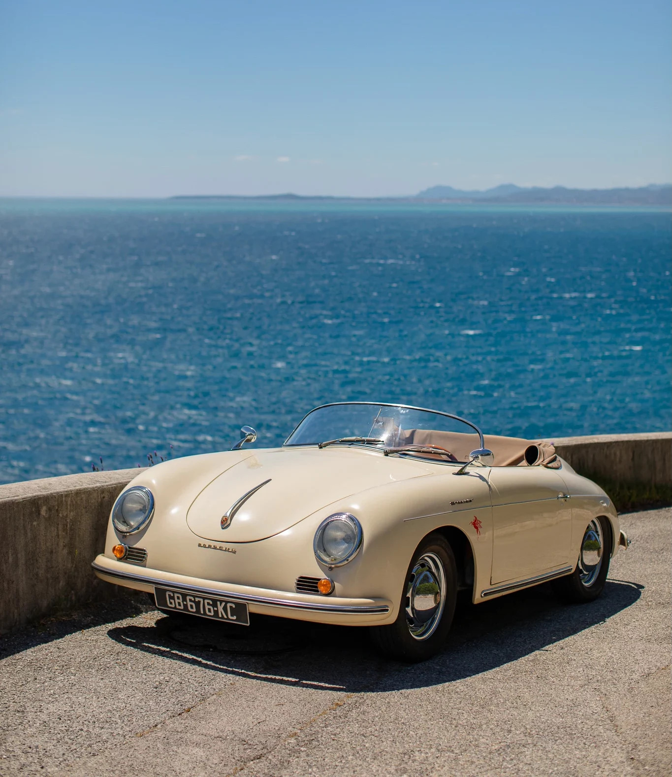 Porsche 356 Speedster replica classic car rental French Riviera.